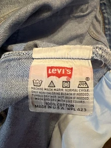 Vintage Levi’s 501 Jeans Made in USA 36x32 Button Fly 100% Baumwolle helle Waschung Rarität - Bild 1 von 10