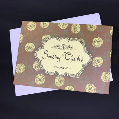 Envío de tarjeta de felicitación de agradecimiento rosas amarillas Foto 1 de 4