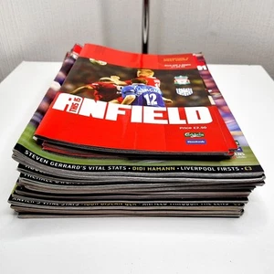 19x Liverpool Temporada 2001-2002 Matchday Magazine Bundle (Excelente Estado) - Imagen 1 de 21