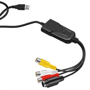USB 2.0-Videoaufnahmekarte, AV , Digital-Zu-USB-Konverter, Tragbarer Adapte2661 - Afbeelding 1 van 7
