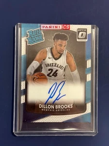 2017-18 Panini Donruss Optic Basketball Dillon Brooks On Card Auto Grizzles RC - Picture 1 of 2