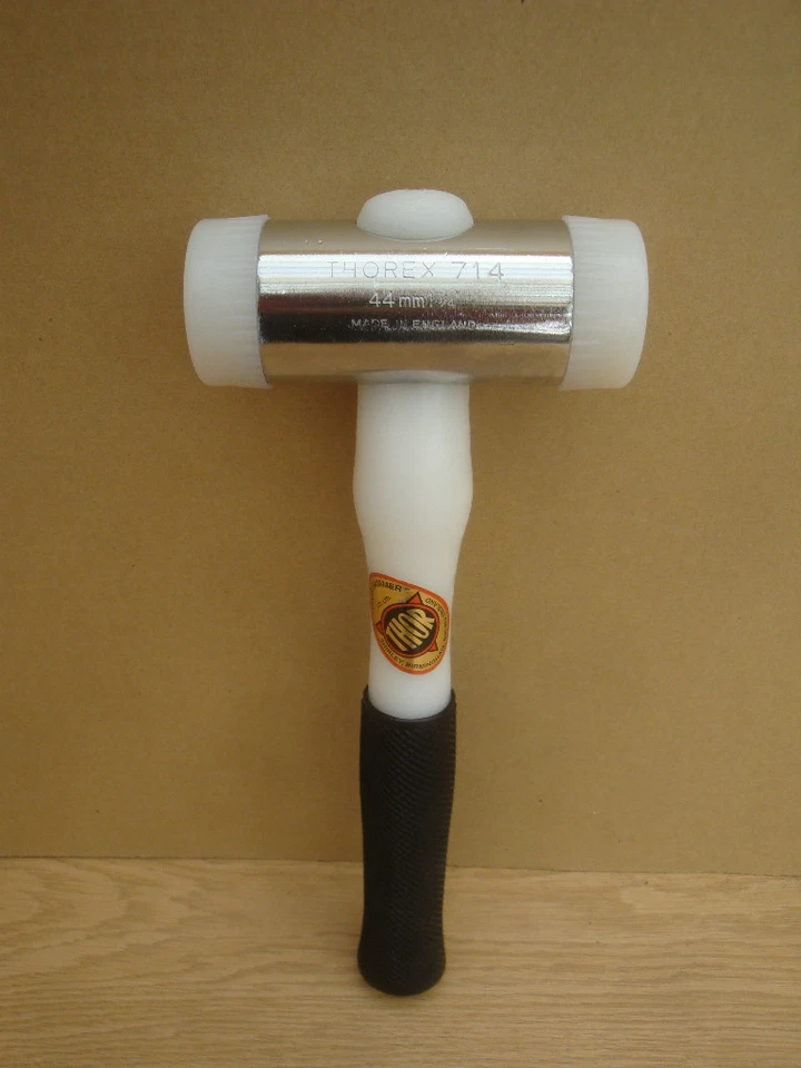 THOR THOREX 44MM BLANCO NYLON ENFRENTADO TRABAJO DE MONTAJE MARTILLO MANGO DE PLÁSTICO 11-714 Foto 1 de 1