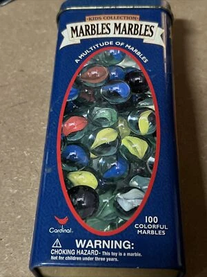 Canicas ojo de gato Cardinal 2001 Kid Collection 1 lata con canicas/cuentas de vidrio Foto 1 de 4