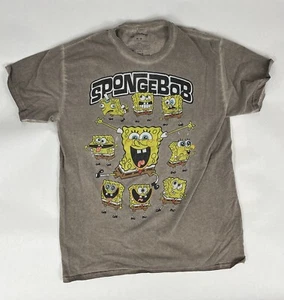 Men’s Nickelodeon Spongebob Gray T-shirt Size Medium - Picture 1 of 4