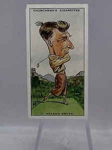 1931 Churchman  Prominent Golfers Small #37 J. Nelson Smith (Set Break) (C) - Picture 1 of 2