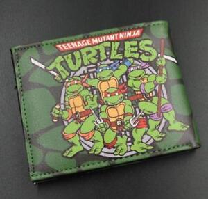 Teenage Mutant Ninja Turtles TMNT Logo Leather Wallets Purse Cool Gift