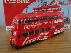 CORGI OOC COCA COLA BLACKPOOL TRANSPORT BALLOON TRAM MODEL CC43515 1:76 - Picture 1 of 5
