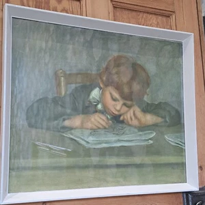 vintage framed renoir print jean renoir drawing with provenance on the back - Picture 1 of 5