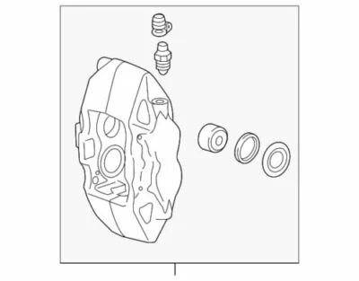 Conjunto de pinza de freno de disco genuina GM 2015-2019 Chevrolet Corvette Z06 84207620 Foto 1 de 2