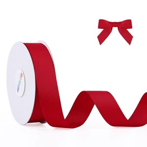 1 Inch 25 Yards Solid Grosgrain Ribbon Roll for Bows Crafts Gifts Wrapping DI... - Picture 1 of 6