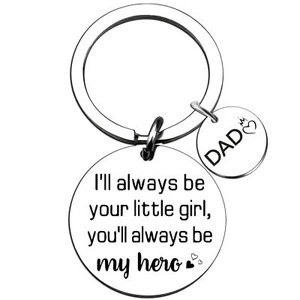 Father's Day Gifts Keychain from Daughter Son In Law Christmas Birthday for D... - Picture 1 of 6
