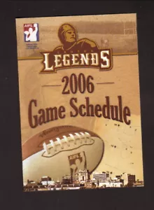 Canton Legends 2006 Pocket Schedule Thomas Dental AIFL - Imagen 1 de 2