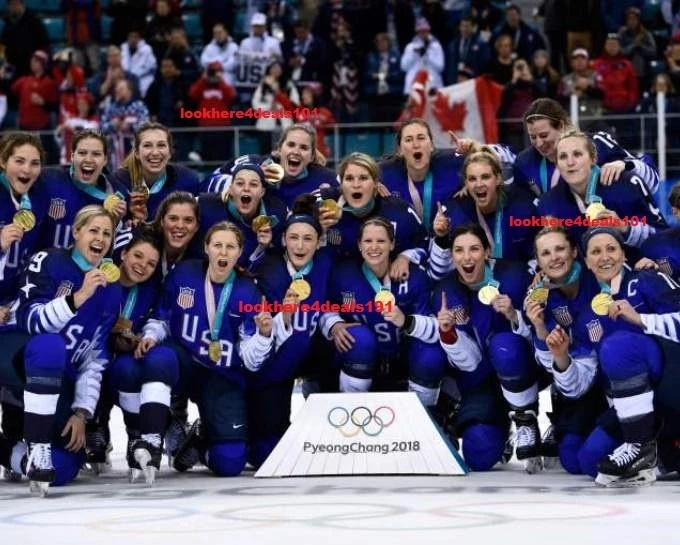 Foto Hockey de Estados Unidos 4x6 Juegos Olímpicos 2018 Equipo Femenino Medalla de Oro PyeongChang  Foto 1 de 1
