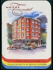 CUDEL Hotel luggage label LES ESCALDES Andorra Vintage