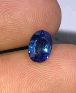 1ct Royal Blue Certified Sapphire Gemstone Nice color from Ceylon Heated Only - Picture 1 of 7