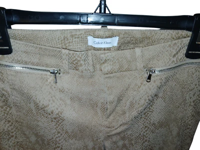 全新 Cream Color Calvin Klein 女士裤子 尺寸 4 - 非常 CHIC  — 第 1/4 张图片