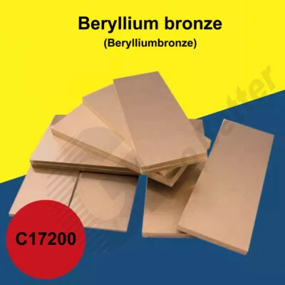 Beryllium Bronze Sheet Metal Plate Flat Panel Beryllium Bronze Thick=0.5mm~5mm - image 1 of 4