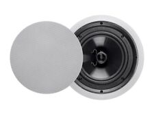 Monoprice 2-Way Polypropylene Ceiling Speakers - 8in (Pair) W/ Paintable Grille