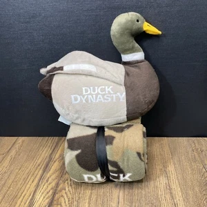 Duck Dynasty ~ Plush Duck & Camo Throw Blanket Gift Set ~ 40x50" - Picture 1 of 9