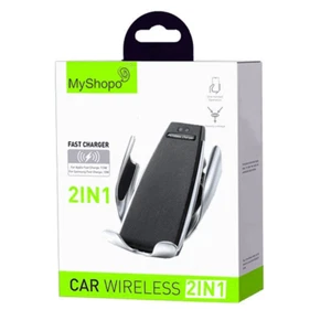 Sans Fil Support Voiture Pour Samsung Galaxy S20 S21 Induction Chargeur Voiture - Photo 1 sur 8