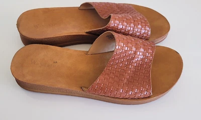 Sandalia Huarache Sin Cordones Para Mujer Talla 9 Tostado Tejido Patrón por Wanted Foto 1 de 4