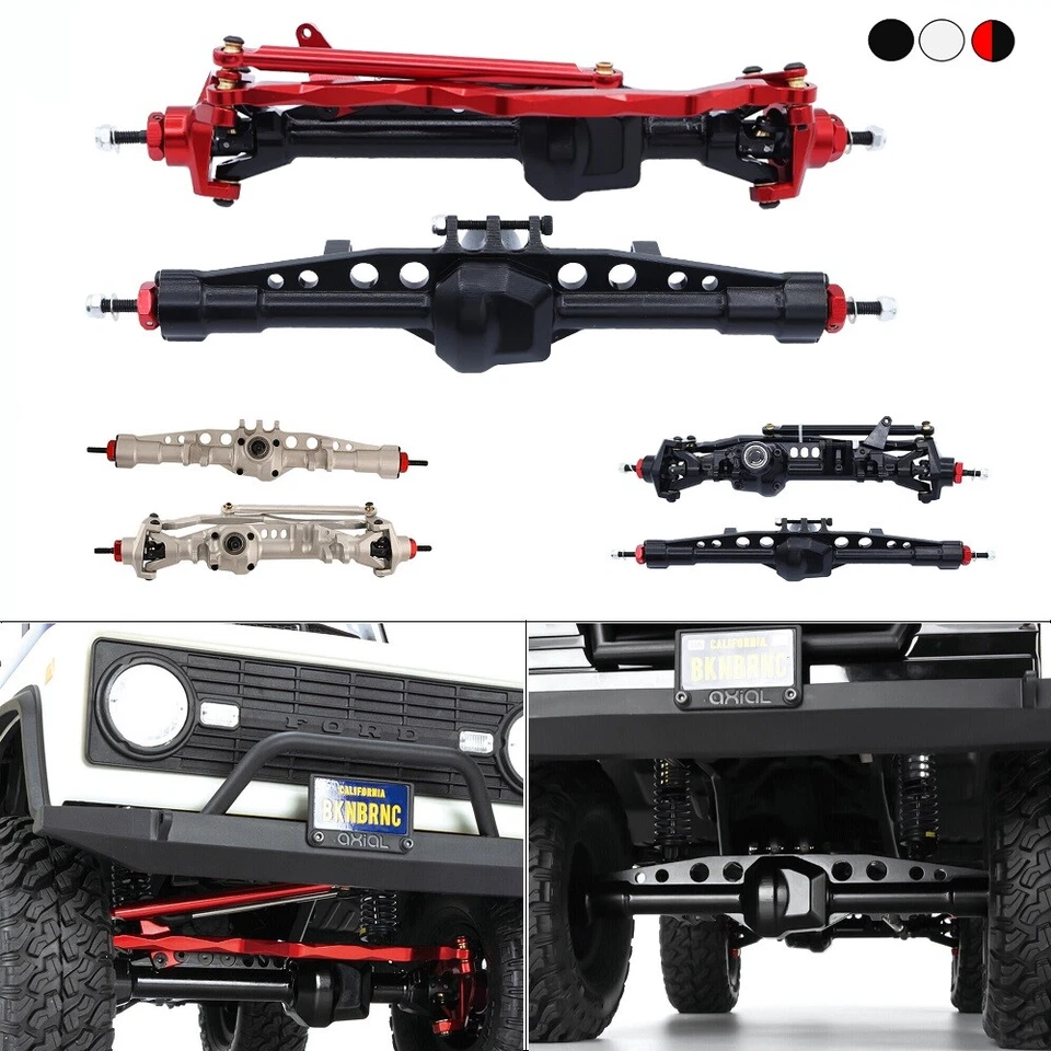 CNC Metal Front & Rear Axle For 1/10 RC Crawler Axial SCX10 III AXI03014 Upgrade - Image 1 of 4