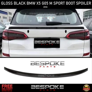 FOR BMW X5 G05 REAR BOOT TRUNK SPOILER LIP GLOSS BLACK M SPORT BODYKIT 2019+ - Picture 1 of 9