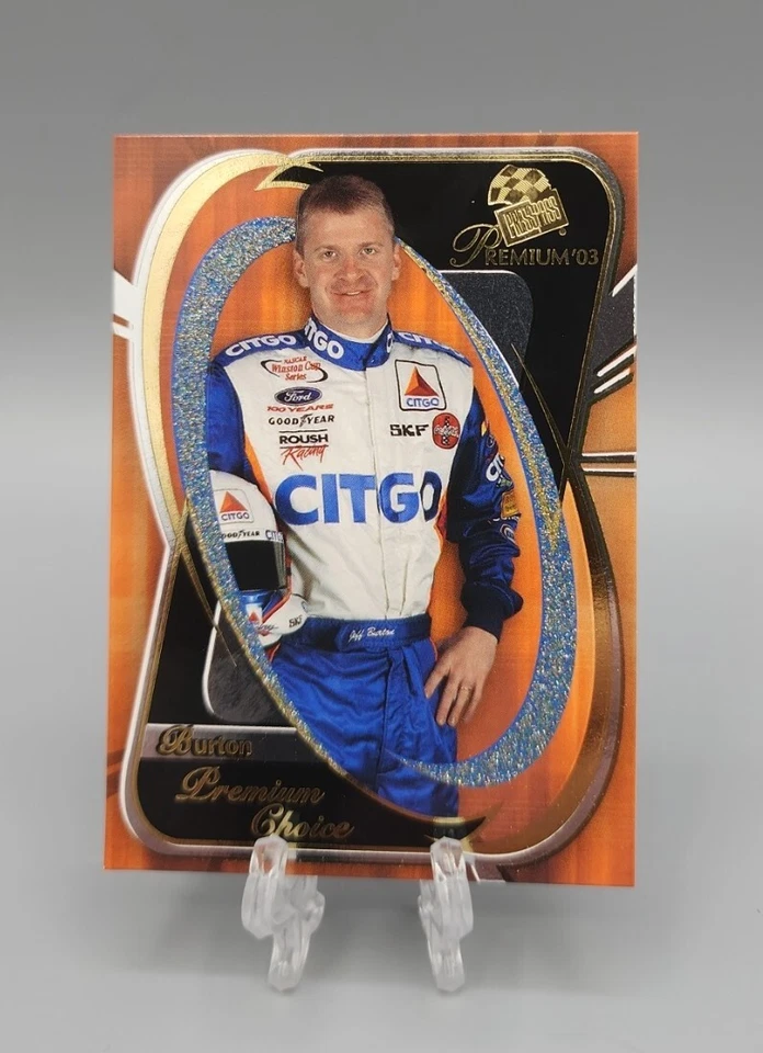 2003 Press Pass Premium #81 Jeff Burton NASCAR Trading Card - Image 1 of 2