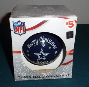 Dallas Cowboys 2021 Glass Ball Christmas Ornament - NEW - FREE SHIPPING - Picture 1 of 8