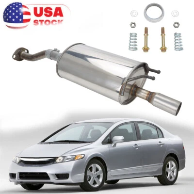 Stainless Steel Direct Fit Rear Exhaust Muffler For Honda Civic 1.8L 2006-2011 - Изображение 1 из 4