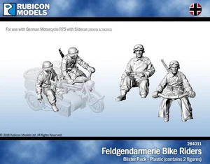 Rubicon Models Feldgendarmerie Bike Crew 1/56 28mm German Biker for R75 WW2 - Picture 1 of 1