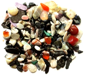 Mixed Natural Stone Chips - 144 grams - 4mm - 20mm - Inlay - Tumbled - Picture 1 of 2
