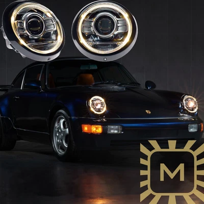 Faros LED clásicos blancos Morimoto XB para 64-94 Porsche 964 (LF965C) Foto 1 de 4