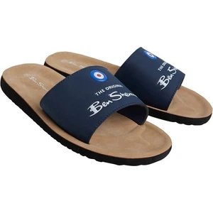 Ben Sherman Mens Daytona Sliders Navy Ben Sherman Mens Daytona Sliders Navy - Picture 1 of 4