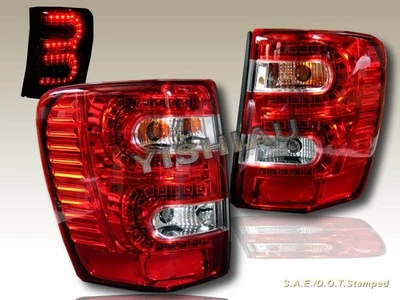 PAR DE LUCES TRASERAS LED ROJAS APTAS PARA JEEP GRAND CHEROKEE 1999-2004 99 00 01 02 03 04 Foto 1 de 2