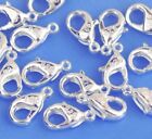 10X 925 Stamped Silver Ring Lobster Necklace Bracelet DIY Clasp Hook slv stmp D