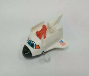 Vintage Tomy Wind Up NASA USA Space Rocket Shuttle Ship Astronaut Flip Floppers
