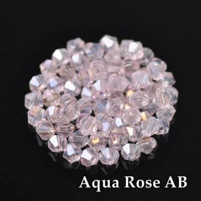 3mm 4mm 6mm 8mm Bicone Faceted Crystal Glass Loose Beads lot for Jewelry Making - Image 1 of 4