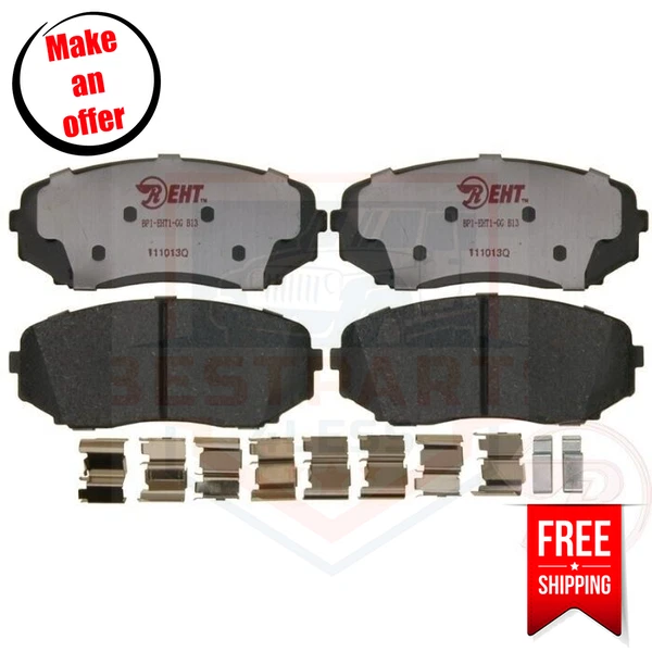 Juego de pastillas de freno delanteras Raybestos EHT1258H 2 ruedas para Mazda CX-9 2007-2019 Foto 1 de 2