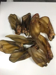 25 Buffalo Ears Beef Cow Low Fat Dog Snacks - Picture 1 of 1
