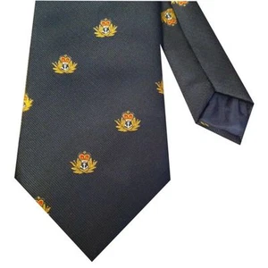 Royal Navy Cap badge Motif Regimental Military Tie p305 - Picture 1 of 1