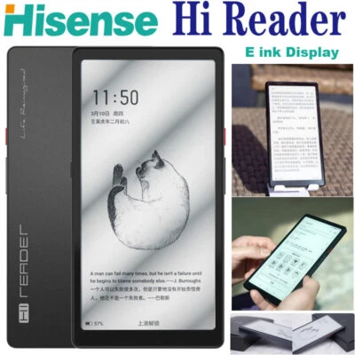 Hisense Hi Reader 6.7" E Ink Screen Wifi Android 10.0 Bluetooth Reading 64GB - Image 1 of 4