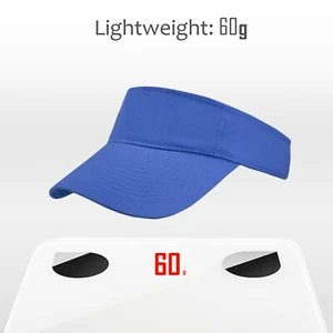 Visor Sun Plain Hat Sports Cap Colors Golf Tennis Beach Adjustable Summer - Picture 1 of 7