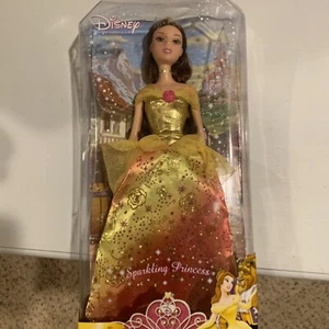 BELLE Disney Sparkling Princess ~ Die Schöne und das Biest Mattel Puppe, 2008. Neu im Karton! - Bild 1 von 12