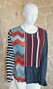 Tee shirt manches longues neuf taille L marque Desigual étiquetée à 74€ (cm) - Picture 1 of 4