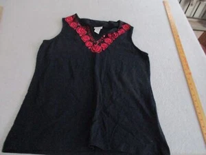 Womens Jaclyn Smith blue tank top sz m - Picture 1 of 6