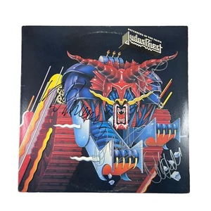 Judas Priest Signed Autographed Defenders Of The Faith Vinyl Album Rob Halford - Picture 1 of 10