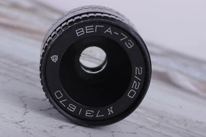VEGA 73 2/20 mm M25 Soviet Openar Tevidon lens C-mount Black Magic - Picture 1 of 6
