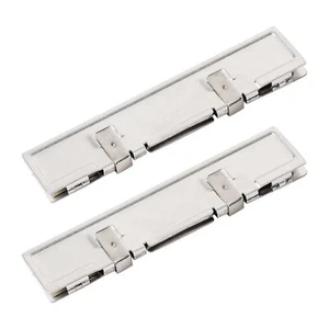 2 Pcs Silver Tone Aluminum Memory Heatsink DDR Shim Cooler Heat Spreader - Picture 1 of 7