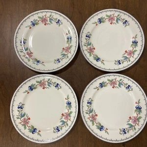Aynsley PEMBROKE BLAU 4er Set Salatteller Vintage Made In England - Bild 1 von 16